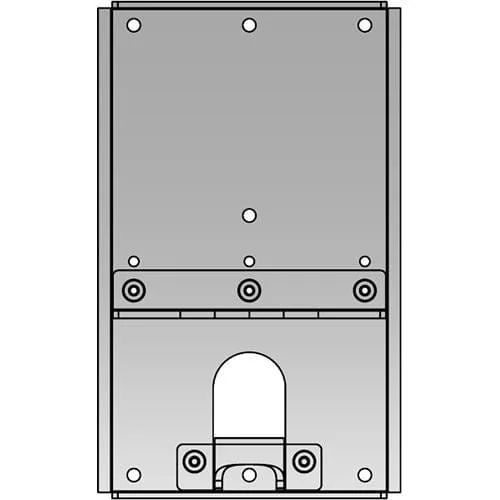 Chief Small Flat Panel Wall Plate Accessory (Black)