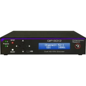 Contemporary Research Dual-Program QIP-SDI HDMI & 3G-SDI IPTV Encoder with Universal Rackmount